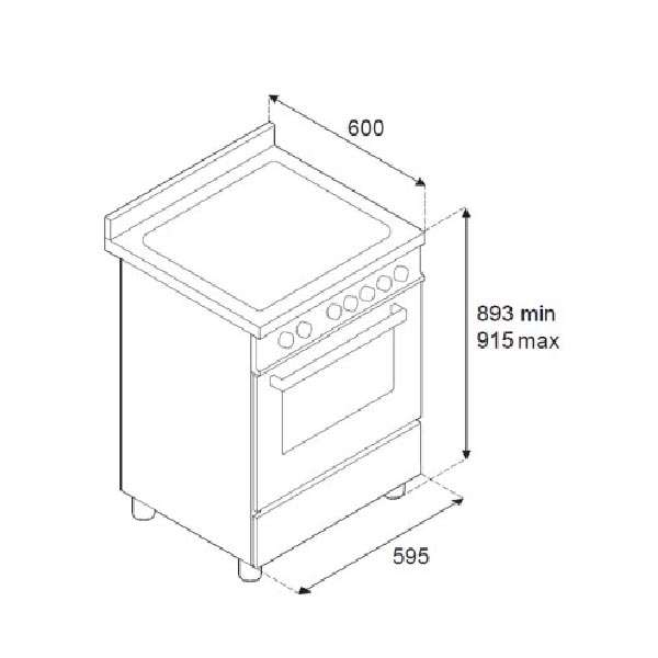 Bertazzoni MAS64I1EXC2 Master Induction Range Cooker