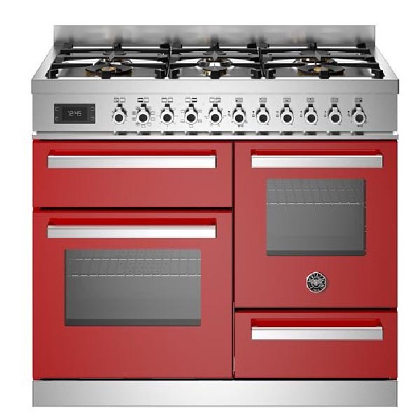 Bertazzoni PRO106L3EROT2 Professional Dual Fuel Range Cooker