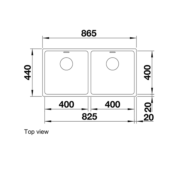 Blanco ANDANO 400400 U Sink-top view.jpg