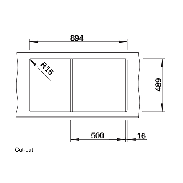 Blanco AXIS III Sink - Cutout View.jpg