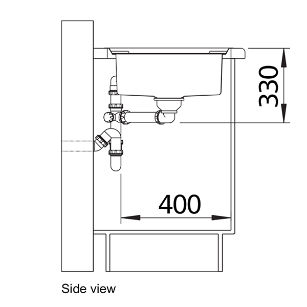 Blanco AXIS III Sink - Side View.jpg