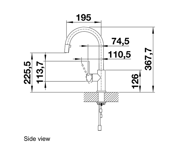 Blanco CANDORS Tap-side view.jpg