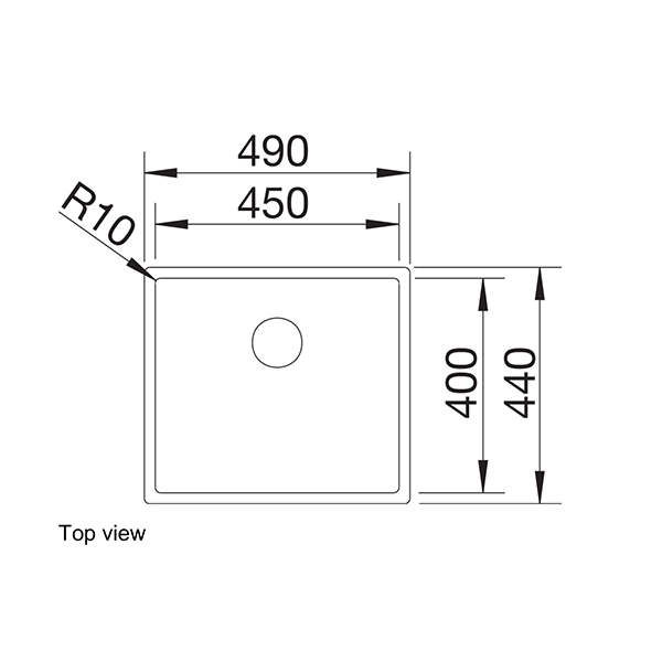 Blanco CLARON 450-U Sink-top view.jpg
