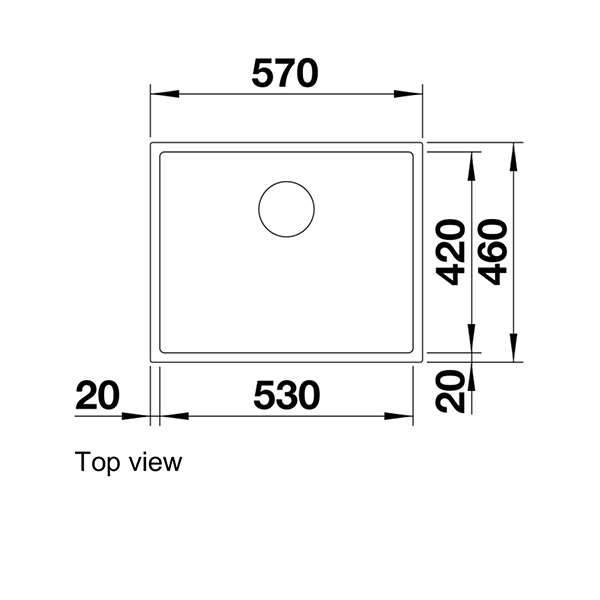 Blanco CLARON XL 60-U Sink-top view.jpg