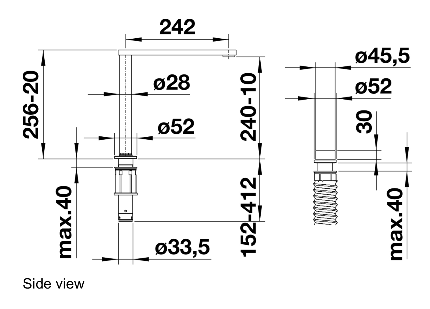 Blanco ELOSCOPEFII Tap - Side view.jpg