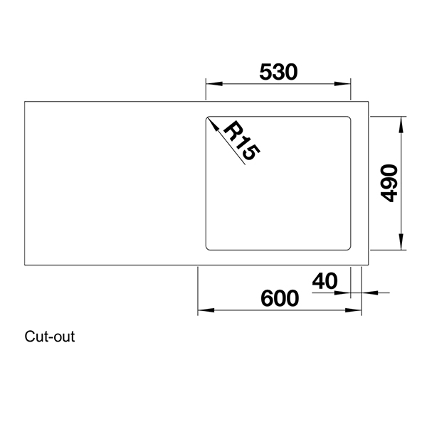 Blanco Etagon 500 IF/A Inset Sink inc Tap Hole