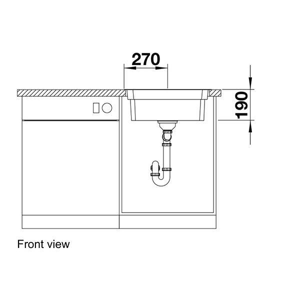 Blanco Etagon 500 IF/A Inset Sink inc Tap Hole