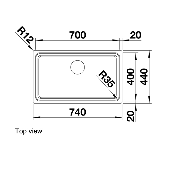 Blanco Etagon 700-IF Inset Sink