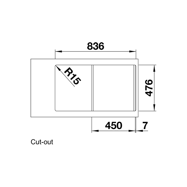 Blanco LANTOS45SIFSALTO Sink-cutout view.jpg