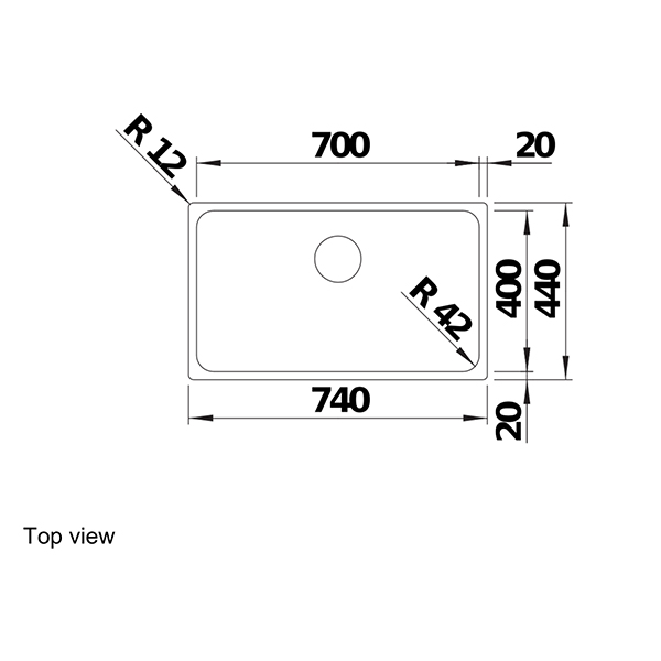 Blanco SOLIS 700U Sink-top view.jpg