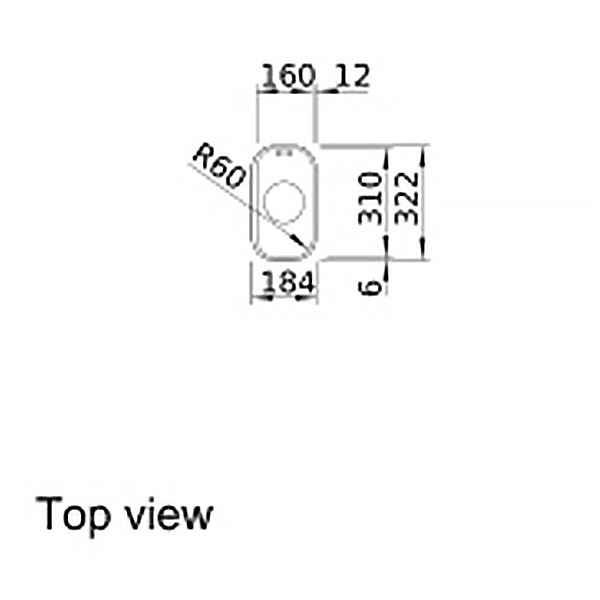Blanco Supra 160-U Sink-top view.jpg