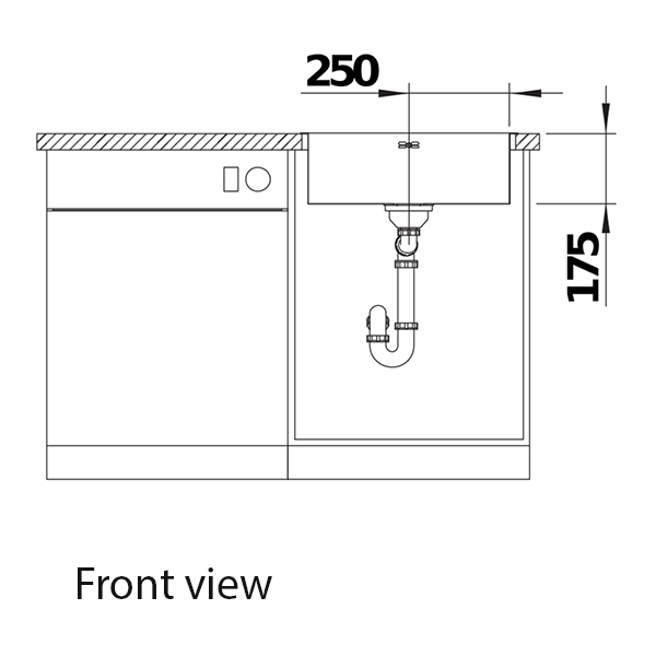 BLANCO SUPRA 500-IFA Sink-front view.jpg