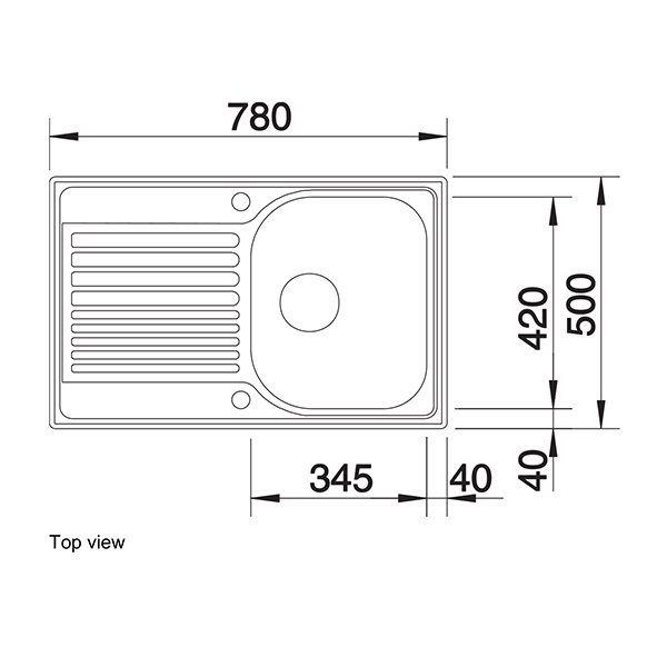 Blanco TIPO 45 S Compact Inset Sink