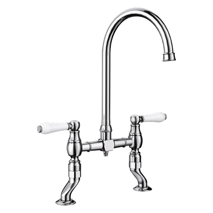 Blanco Vicus Bridge Twin Lever Traditional Tap
