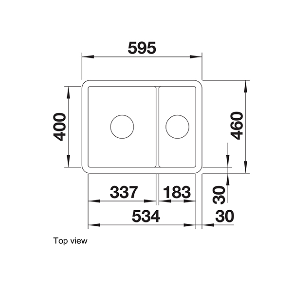Blanco VILLAE1.5LH Sink-Top view.jpg