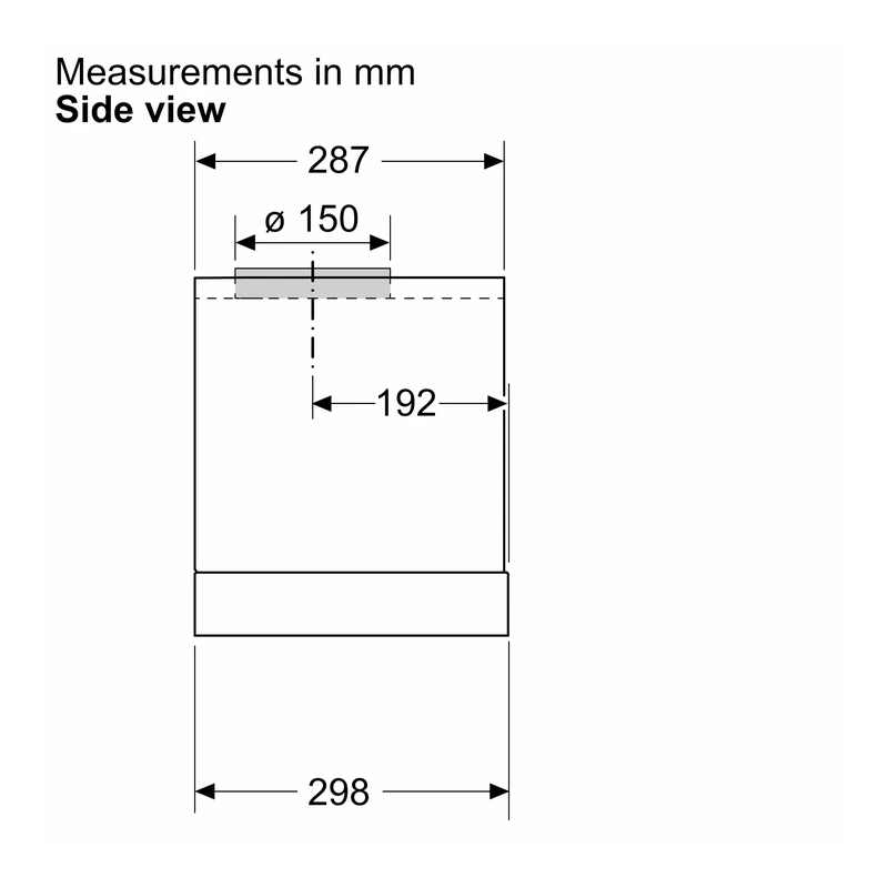Bosch DBB63BC60B Series 2 Canopy Hood