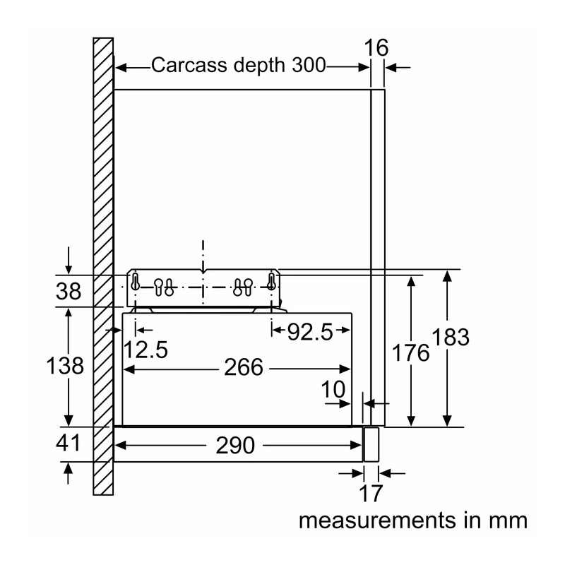 Bosch DFM063W57B Series 2 Telescopic Hood