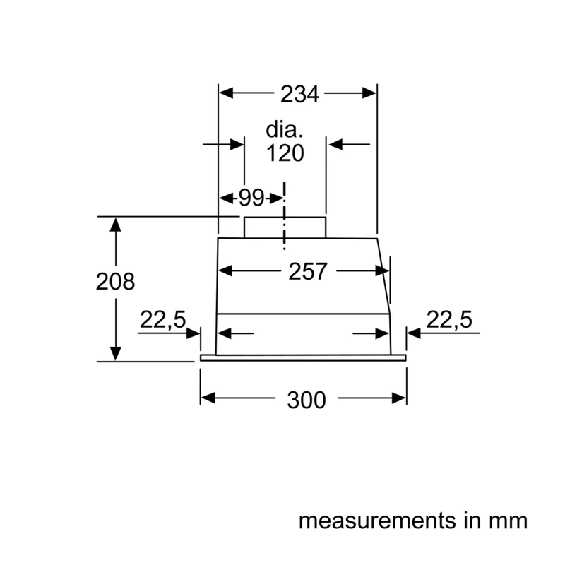 Bosch DLN53AA70B Serie 2 Canopy Hood