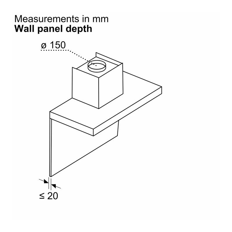 Bosch DWB95CC30B Series 4 Chimney Hood