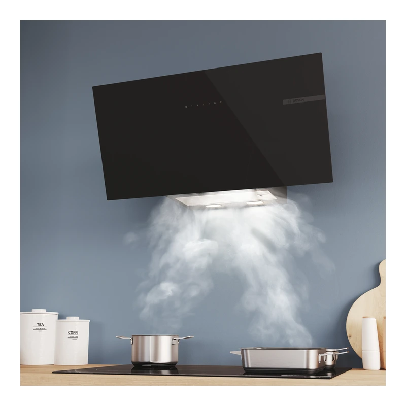 Bosch DWK87PN61B Series 6 Angled Chimney Hood
