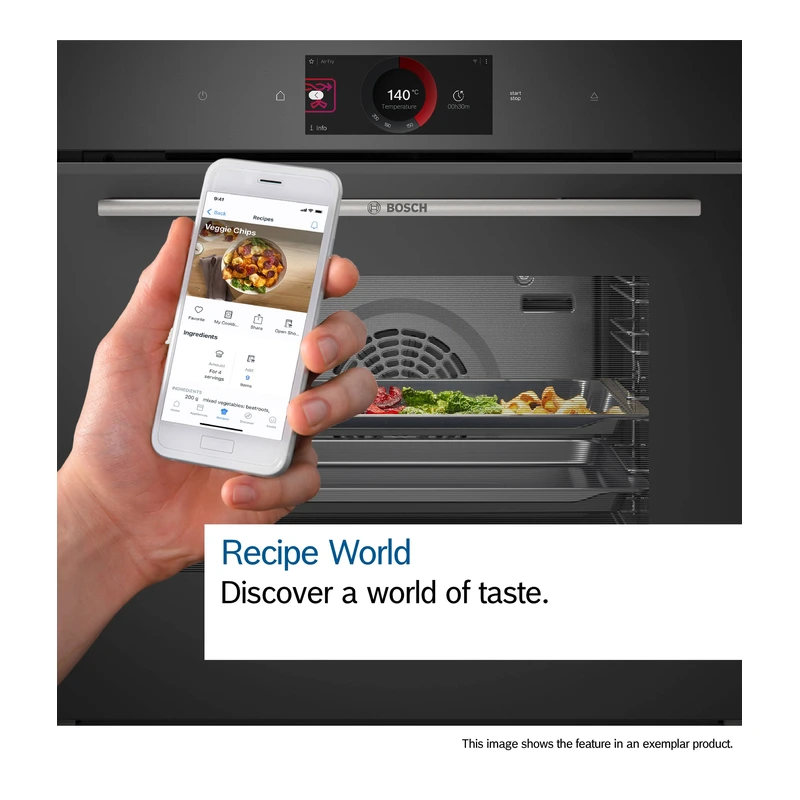 Bosch HMG7764B1B Series 8 Single Oven inc Microwave