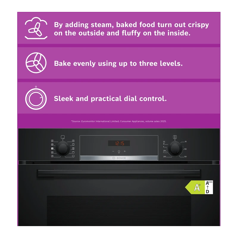 Bosch HQA534BB3B Series 4 Single Oven