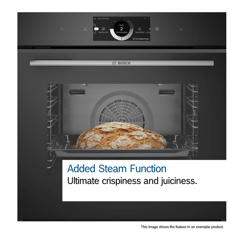Bosch HRG7764B1B Series 8 Single Oven inc Pulse Steam