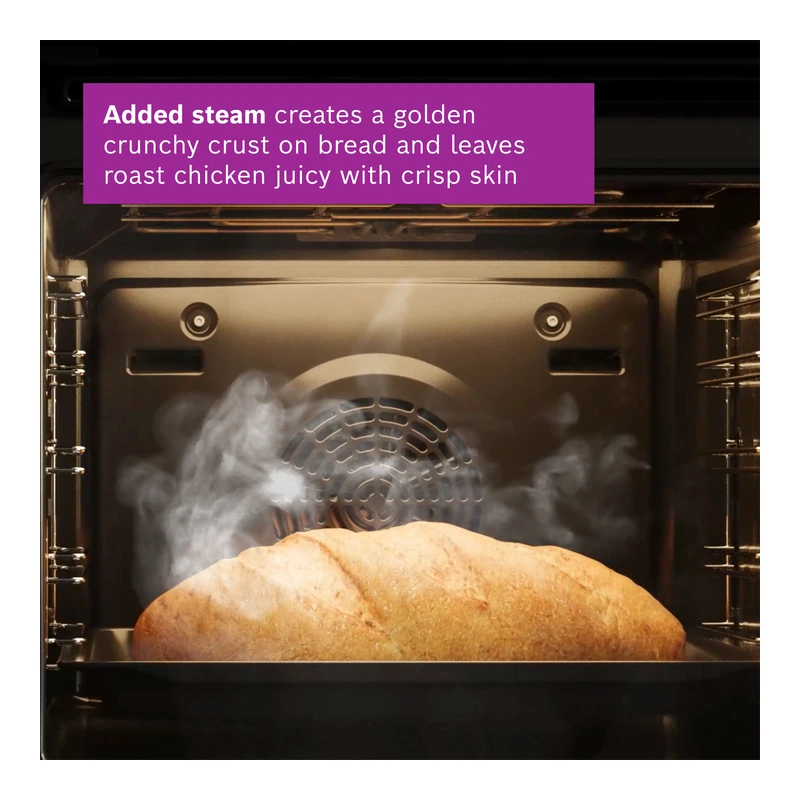 Bosch HRG7764B1B Series 8 Single Oven inc Pulse Steam