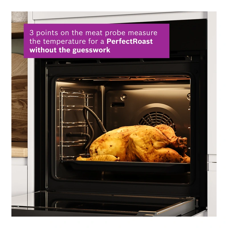 Bosch HRG7764B1B Series 8 Single Oven inc Pulse Steam