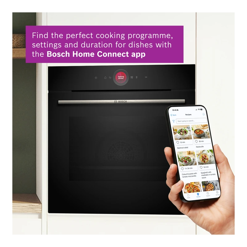 Bosch HRG7764B1B Series 8 Single Oven inc Pulse Steam