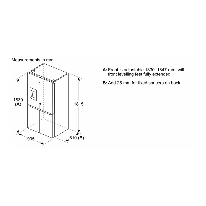 Bosch KFI96APEAG Series 6 Fridge Freezer