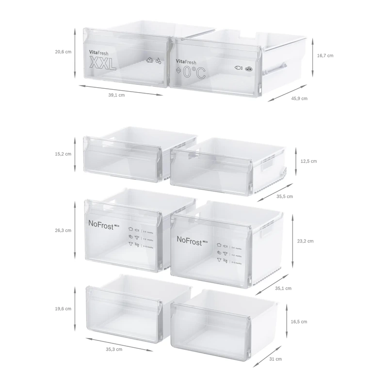 Bosch KFN96VPEAG Serie 4 Fridge Freezer