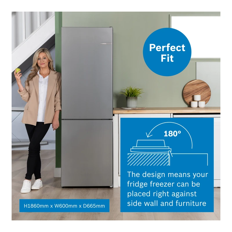 Bosch KGN362LDFG Serie 4 Fridge Freezer