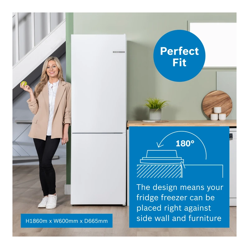 Bosch KGN362WDFG Serie 4 Fridge Freezer