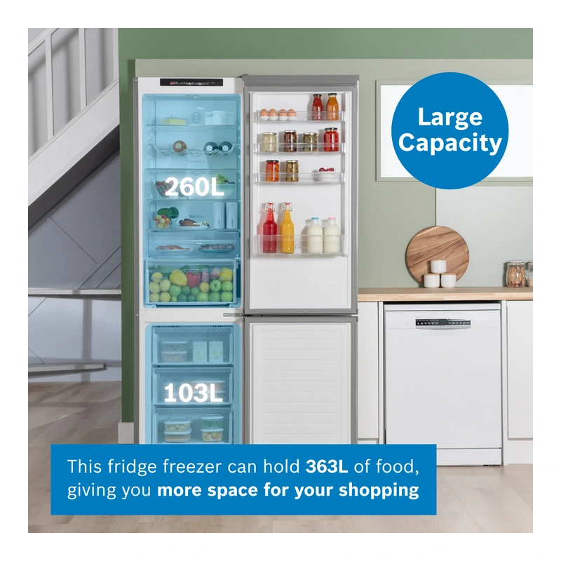 Bosch KGN392LAGG Series 4 Fridge Freezer