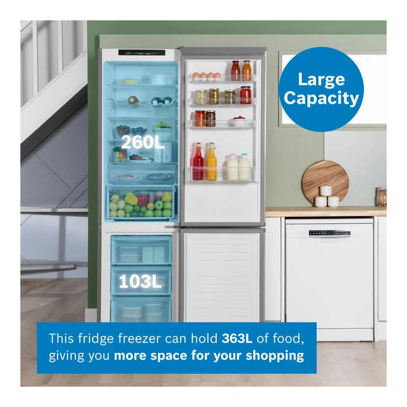 Bosch KGN392LDFG Serie 4 Fridge Freezer