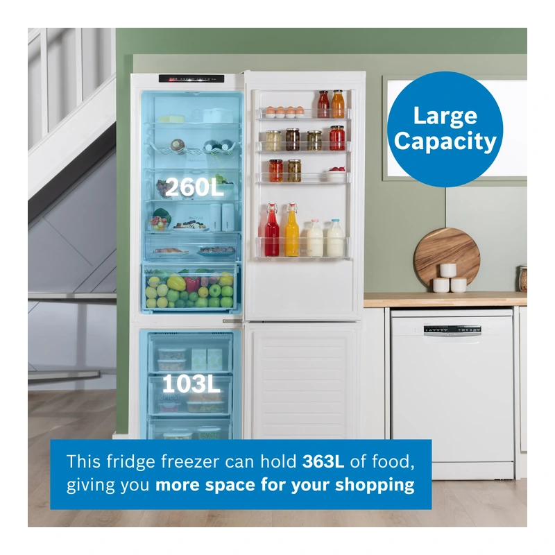 Bosch KGN392WDFG Serie 4 Fridge Freezer