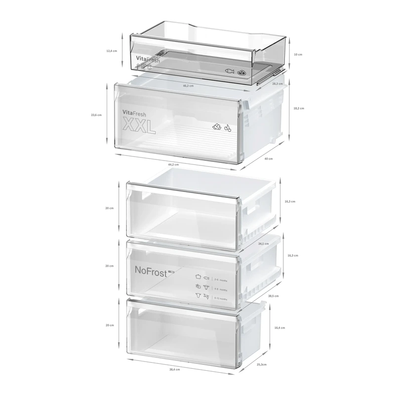 Bosch KGN39OCAFG Series 4 Fridge Freezer