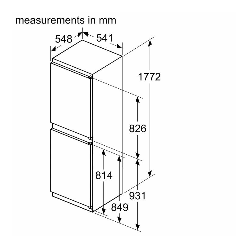 Bosch KIN85NSE0G Series 2 Fridge Freezer