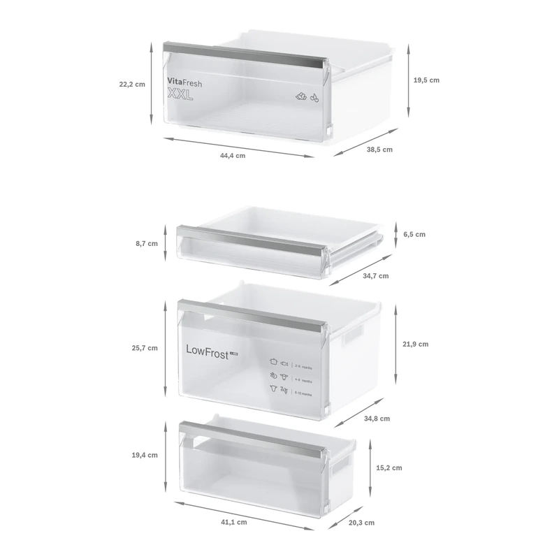 Bosch KIV86VSE0G Series 4 Fridge Freezer