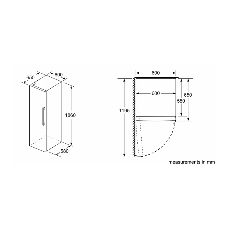 Bosch KSV36VWEPG Serie 4 Larder Fridge