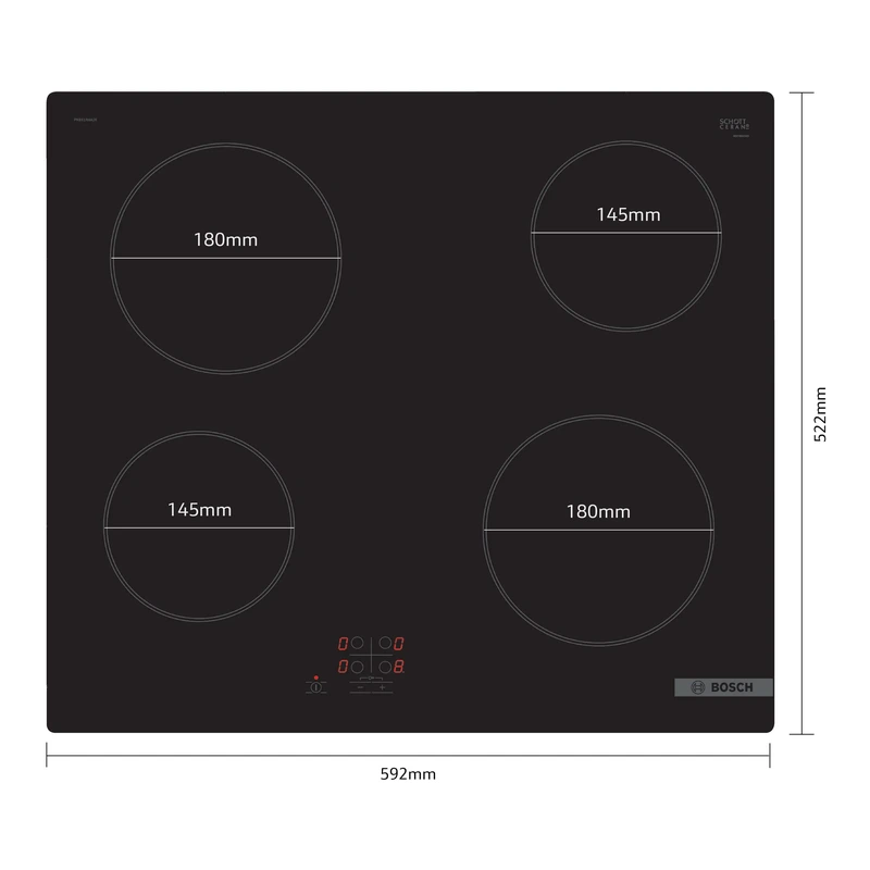 Bosch PKE61RAA8B Serie 4 Ceramic Hob