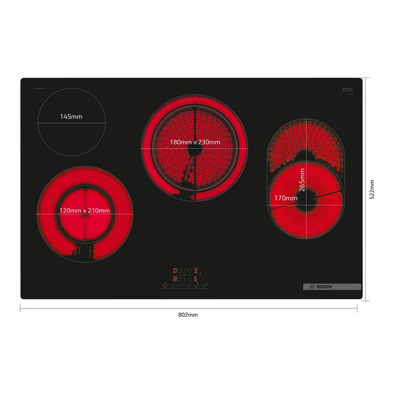 Bosch PKH811BB1D Series 4 Ceramic Hob