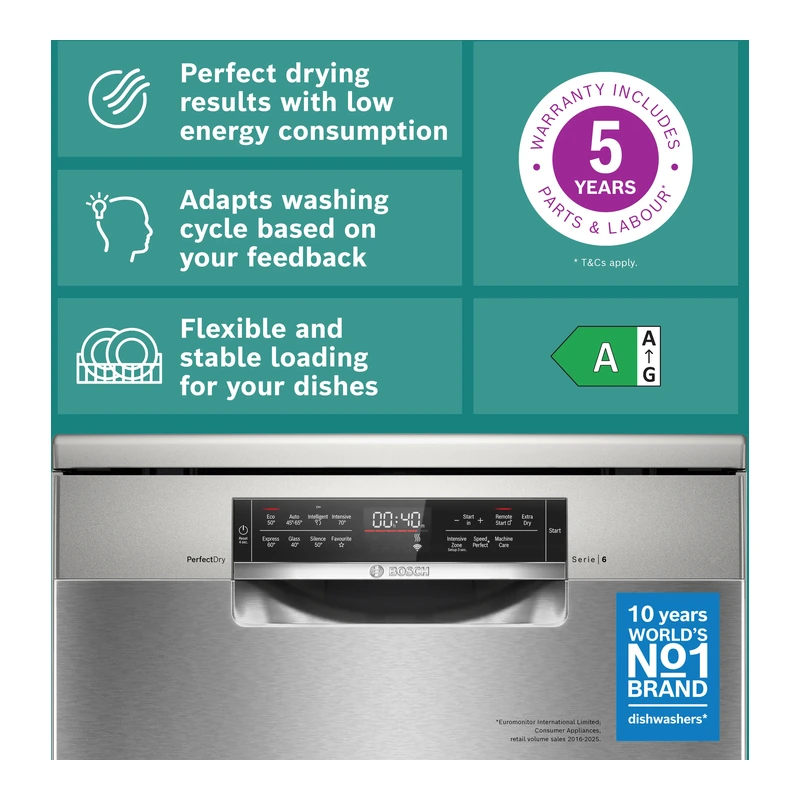 Bosch SMS6TCI02G Series 6 Dishwasher