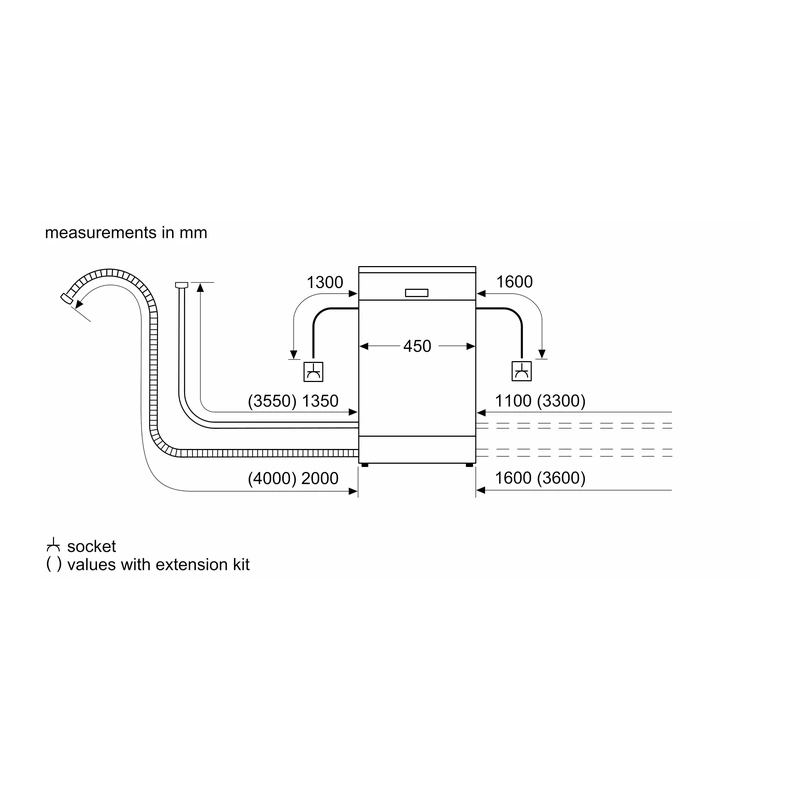 Bosch SPS4HMW14G Series 4 Slimline Dishwasher