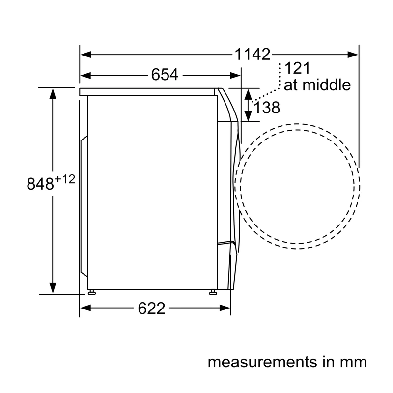 Bosch WNC25410GB Series 8 Washer Dryer