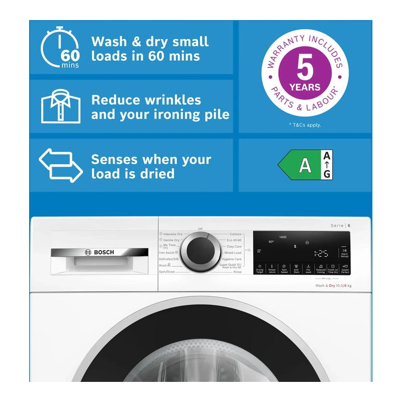 Bosch WNG25401GB Series 6 Washer Dryer
