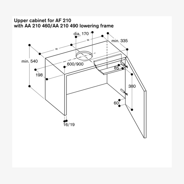 Gaggenau AA210460 Lowering Frame