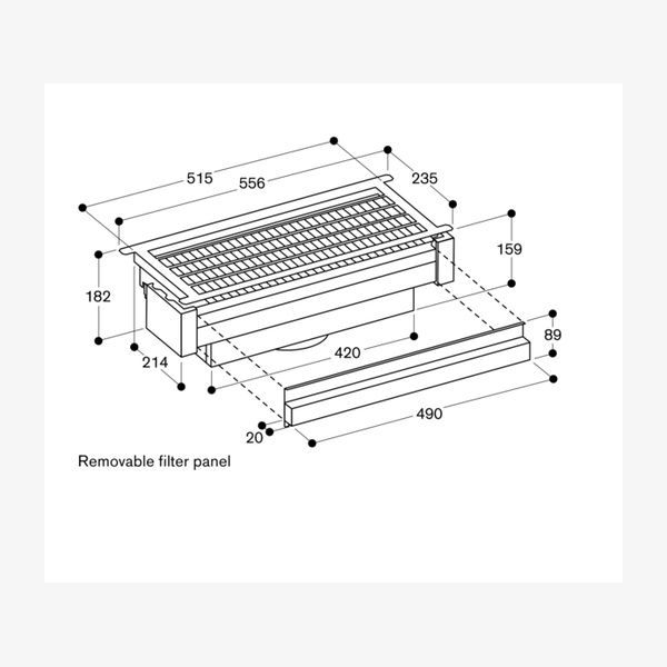 Gaggenau AA211812 Recirculation Module