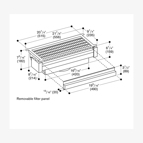 Gaggenau AA211812 Recirculation Module
